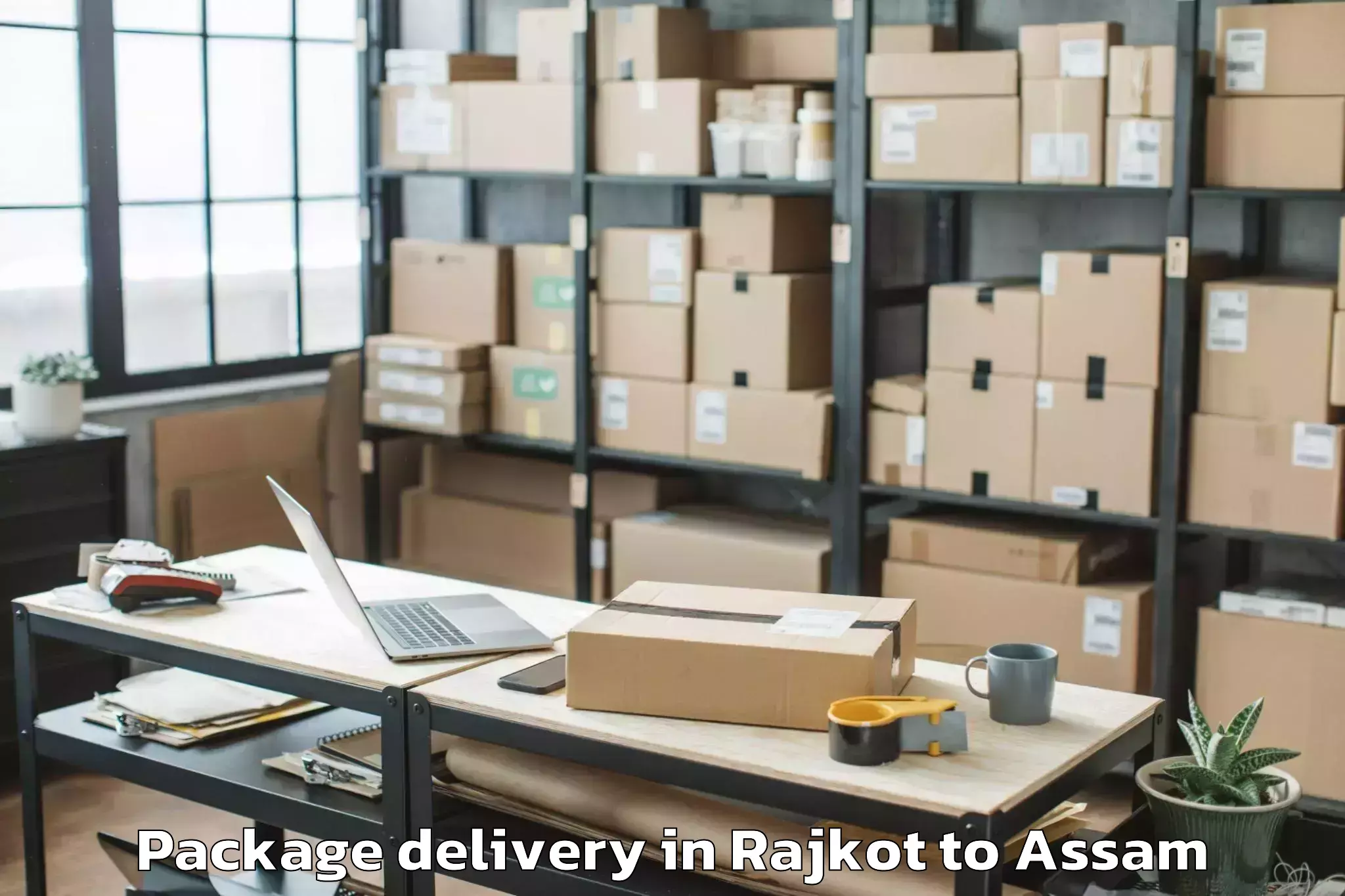 Hassle-Free Rajkot to Bilasipara Pt Package Delivery